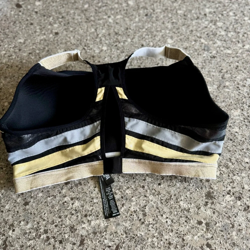 Victoria's Secret Black Sports Bra - Size 38DD/E85 - Picture 2 of 8